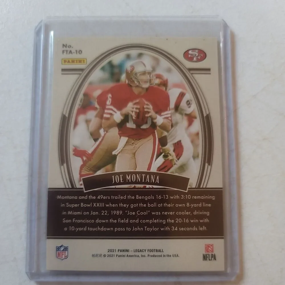 2021 Panini Legacy - For the Ages Joe Montana #FTA-10 Green /100